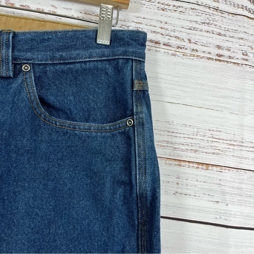 Duluth Relaxed Fit Medium Wash Straight Leg Jeans